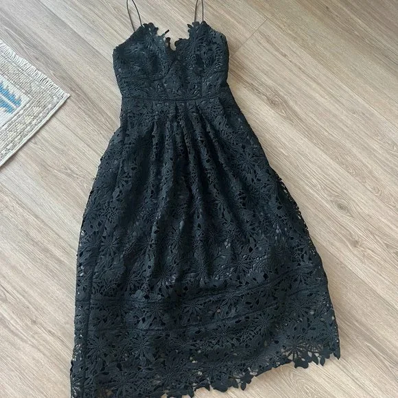 Eri & Ali | Dresses | Eri Ali Anthropologie Black Lace Dress | Poshmark